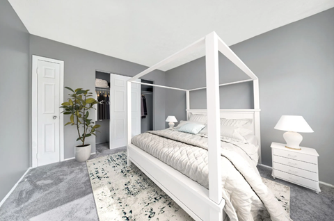 Floor plan for 2 beds, 1 bath, 625 sqft